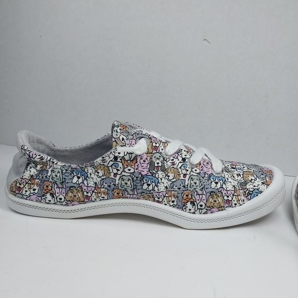 Skechers Bobs Memory Foam Size 8.5 Dogs Dog Lover Slip On Low Top Sneakers Shoes - Picture 10 of 15